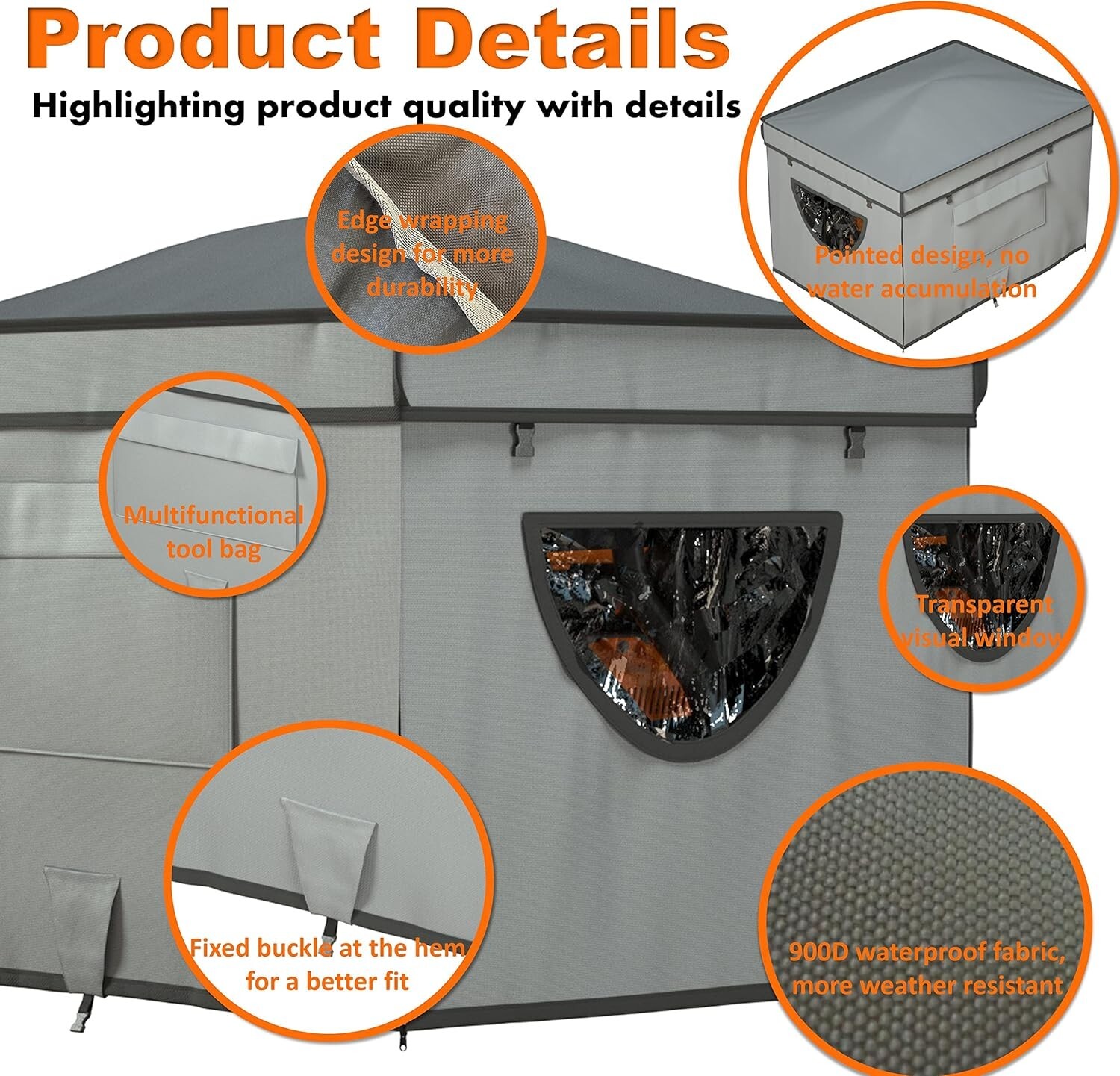 Outdoor Heavy-Duty Generator Tent with Pointed Roof – 100% Waterproof Protection
