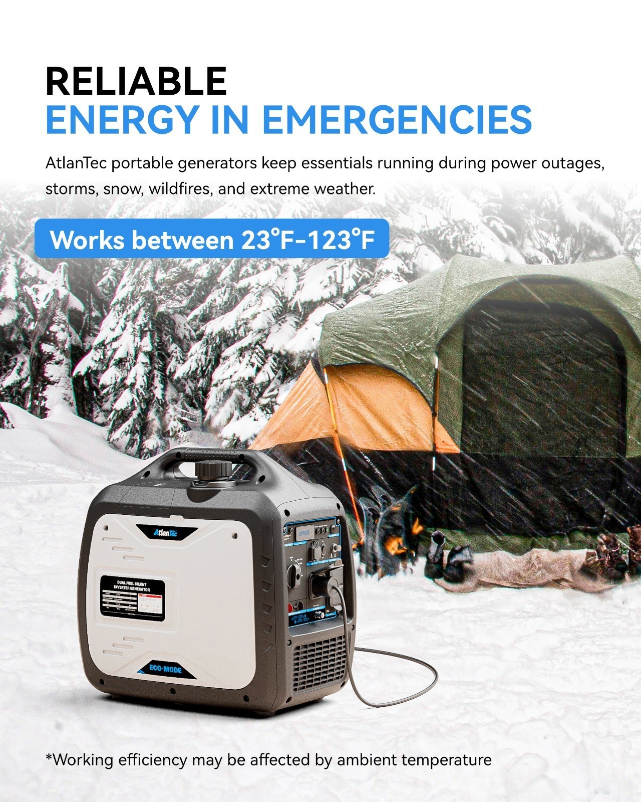 4000W 60db Gas Power Parallel EPA Inverter Generator RV Home Emergency EV Charge