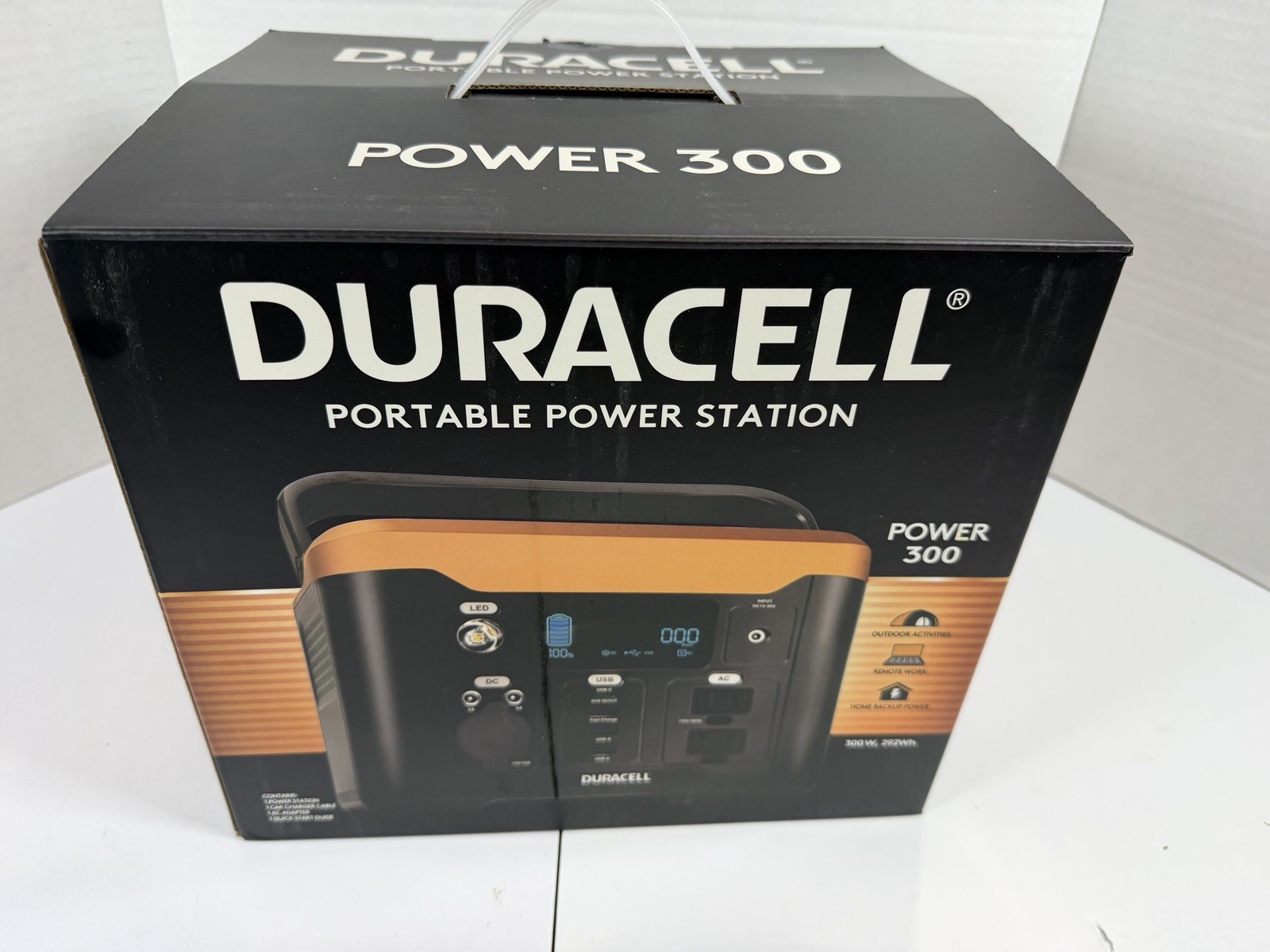 Duracell Power 300 Portable Power Station 292Wh Backup Battery Generator New