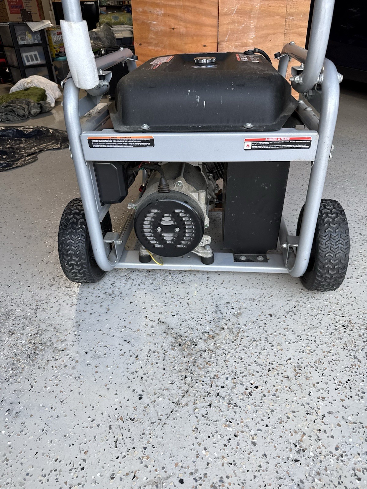 PowerStroke 6000/7500 Watt Portable Gas Generator 120V/240V w/ Cables & Manual