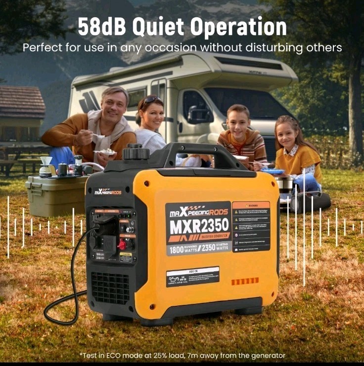 2.35KW 15kg Portable Gasoline Inverter Generator Eco Quiet For Outdoor Party