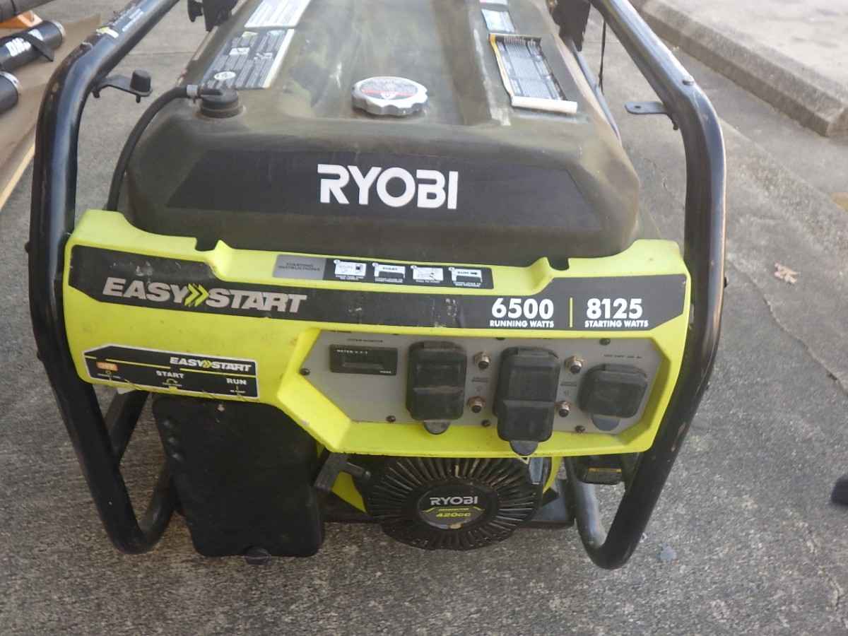 RYOBI 8125-Watt Gasoline Powered Portable Generator (TDY030717)