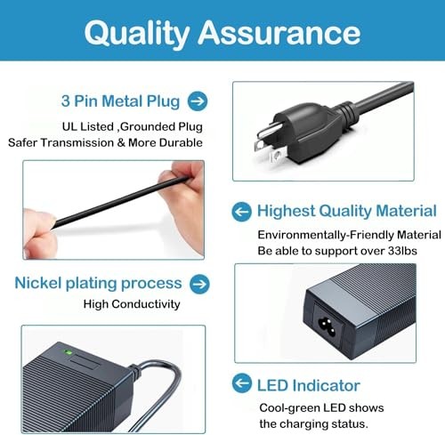 for Jackery 300/500/550 Charger,24V 90W AC Adapter for Jackery Portable Power