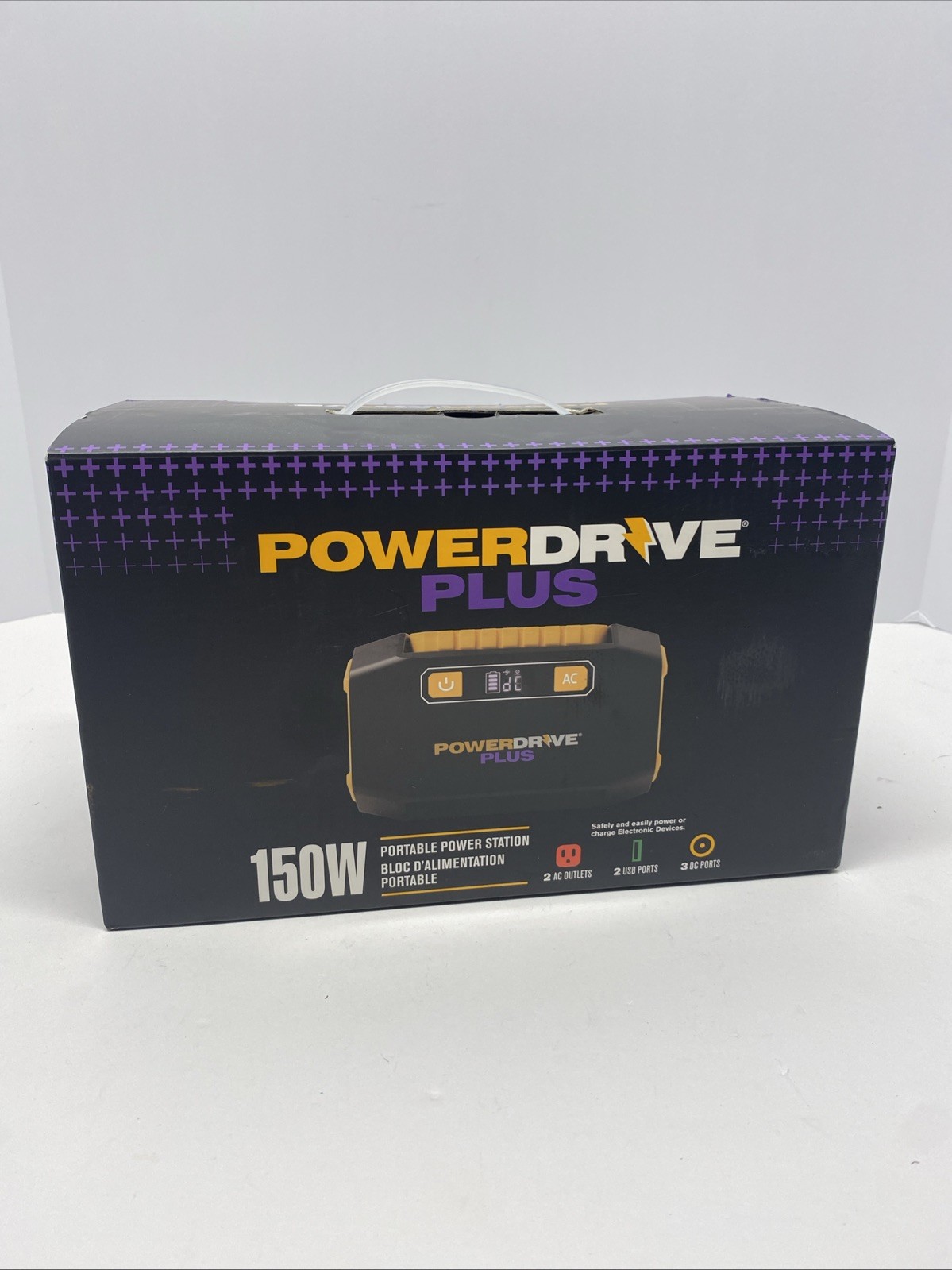 Power Drive Plus Portable Power Station (T5-B3) 150 Watt, USB, DC Ports-Open Box