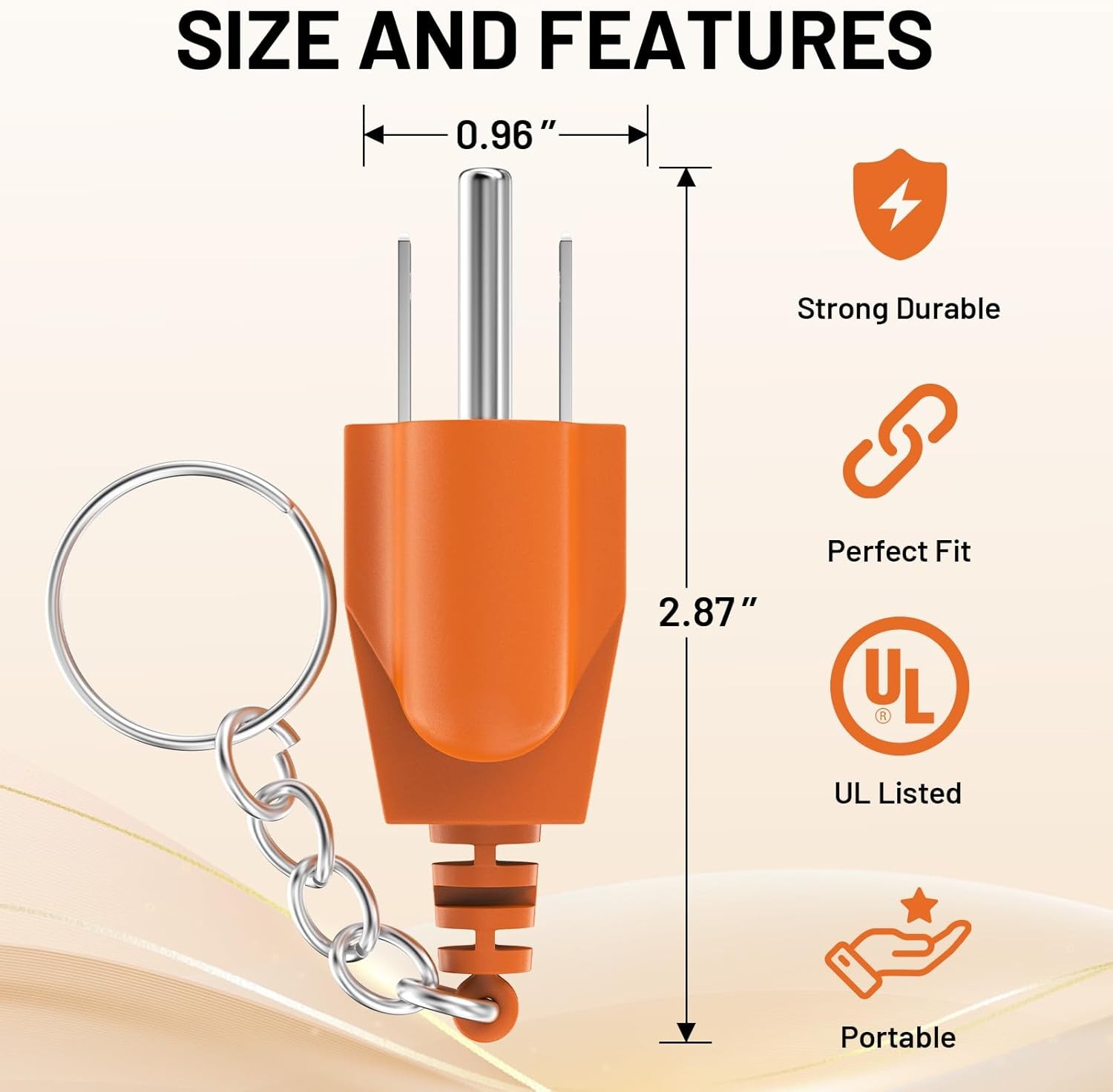 Generator Grounding Plug with Keychain – Portable Neutral Ground Bonding Adapter