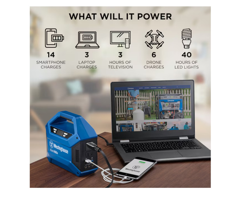 [BIG SALE] Luxury Westinghouse 100WCamping Power Battery and Charger Not Inclued