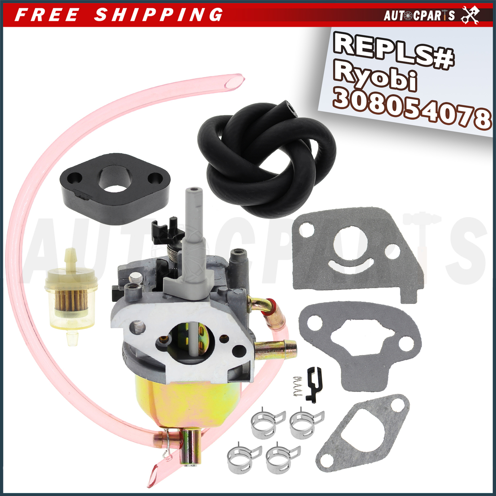Carburetor Carb For RYOBI RYI2200 1800 2200 Watts Inverter Generator 308054078