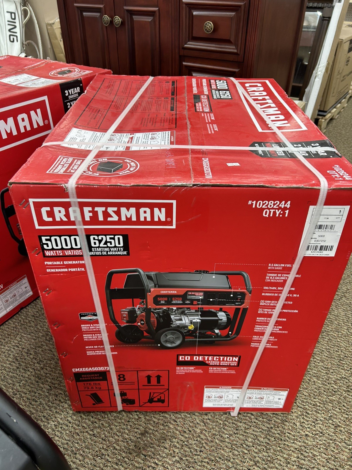 Craftsman cmxggas030731v 5000 Watt 110 voltage Gas Portable Generator NEW in BOX