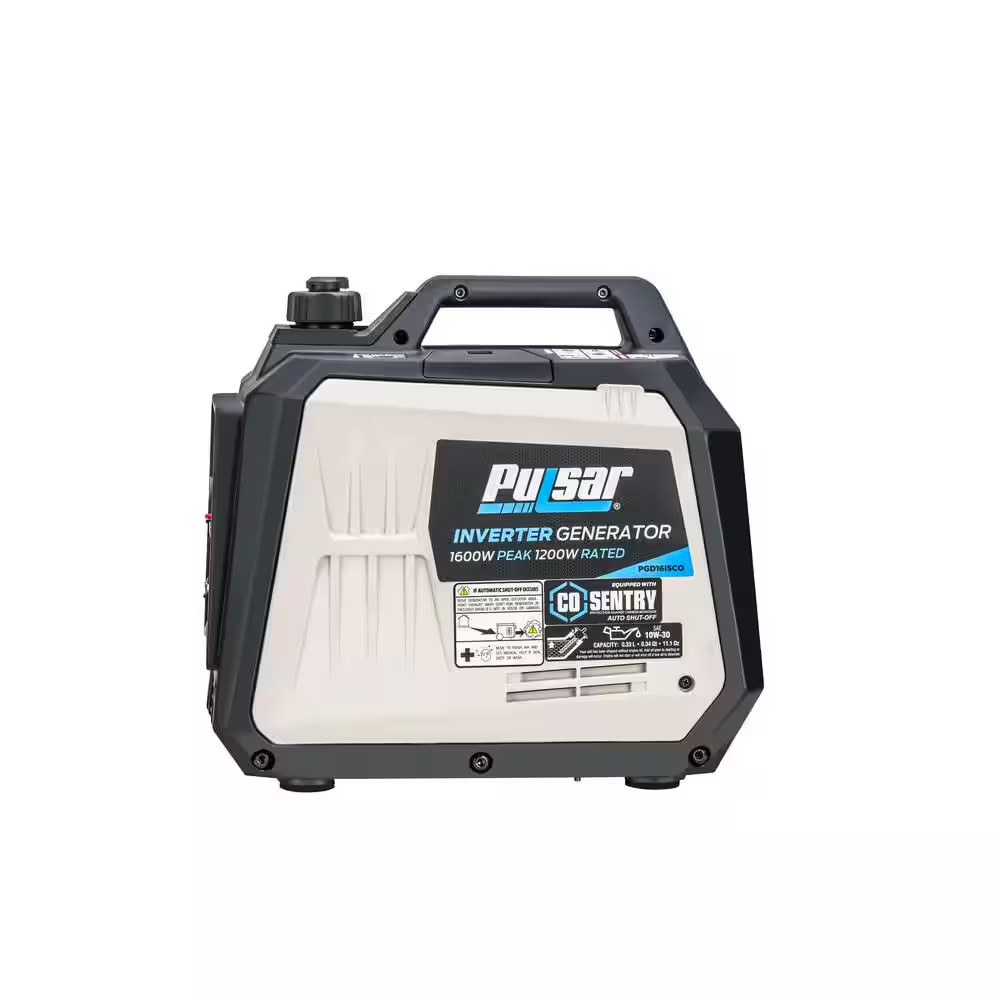 1600-Watt Recoil Start Gasoline Powered Inverter Generator with CO Alert