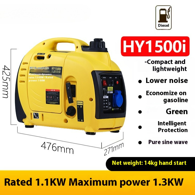 Gasoline Generator 2 KW KW2000W Inverter Single-phase 220V Small Portable