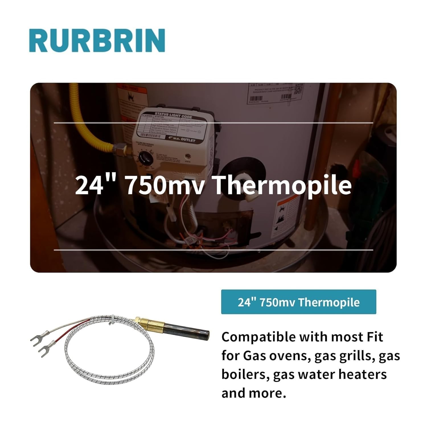 2-Pack 24″ 750mv Thermopile Generators
