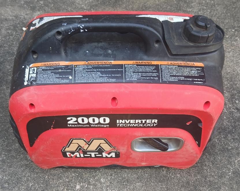 MI-T-M CORPORATION 2000 WATT GENERATOR, GEN-2000-IMM0, 120V, 1.1 GAL (TDY027852)