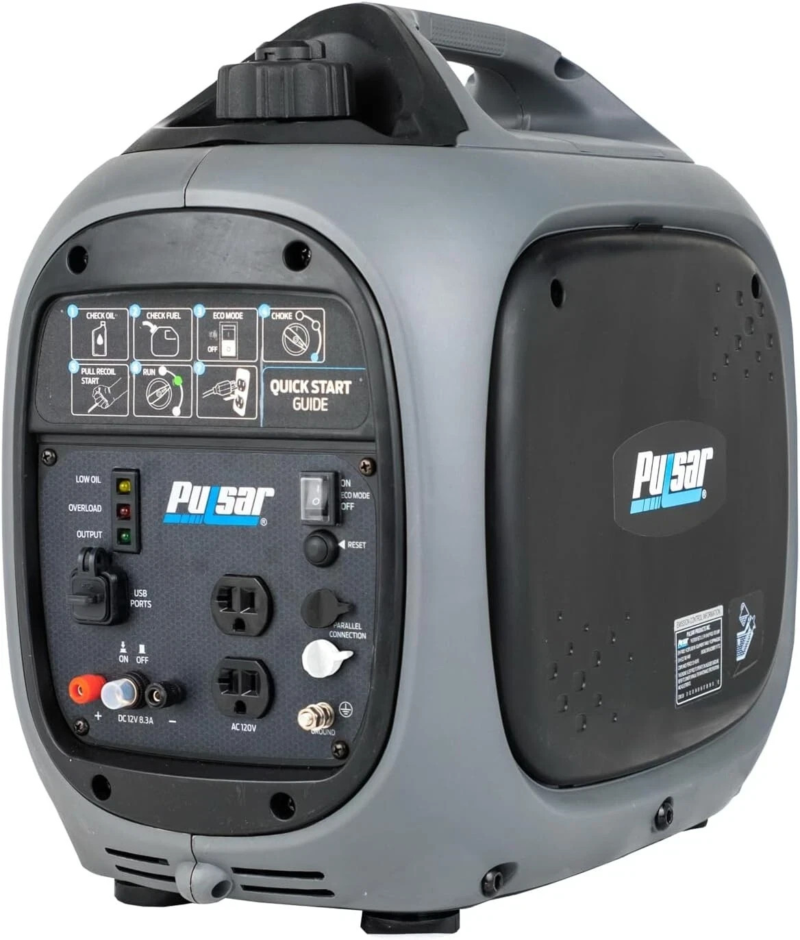 Pulsar 2300W Quiet Portable Gas Inverter Generator Parallel Ready GX230N