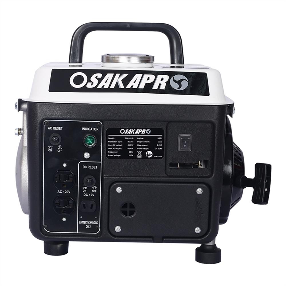 Portable 900W Gas Generator 71cc Engine / Low Noise Home Outdoor Use