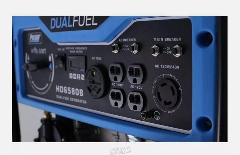 Pulsar 6580W Portable RV Ready Dual Fuel Gas Powered Generator Wheel Kit HD6580B