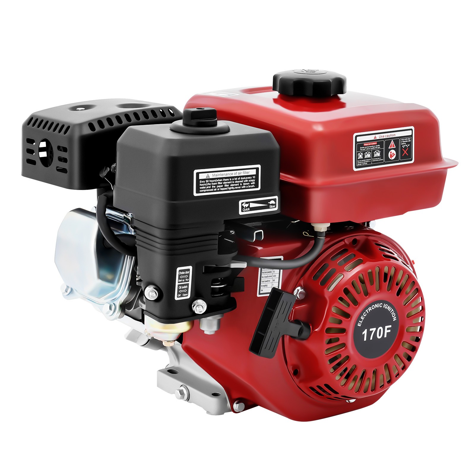 212cc 7.5HP 4-Stroke Pull Start Horizontal Gas Engine Motor For Go Kart Minibike