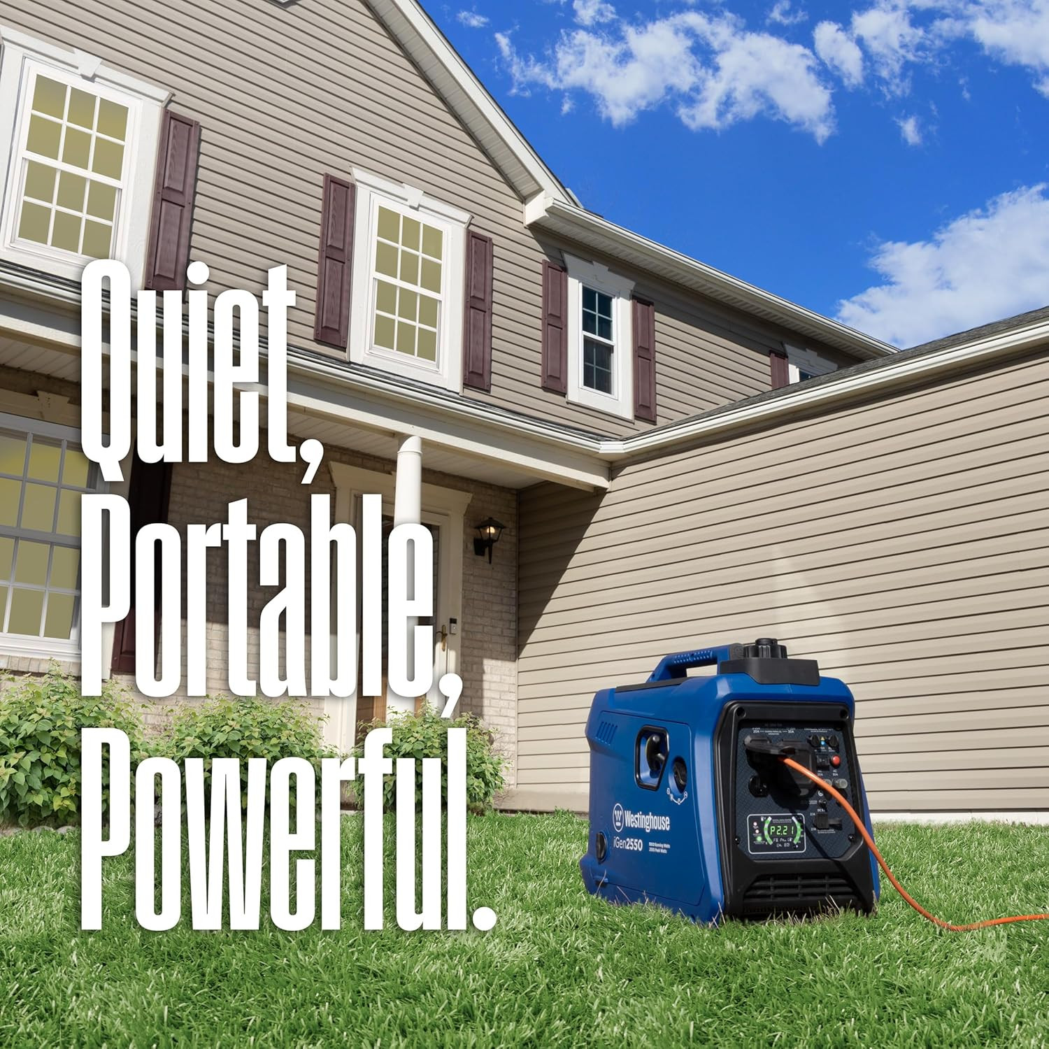 Ultra Quiet 2550W Portable Inverter Generator – RV Ready & Lightweight