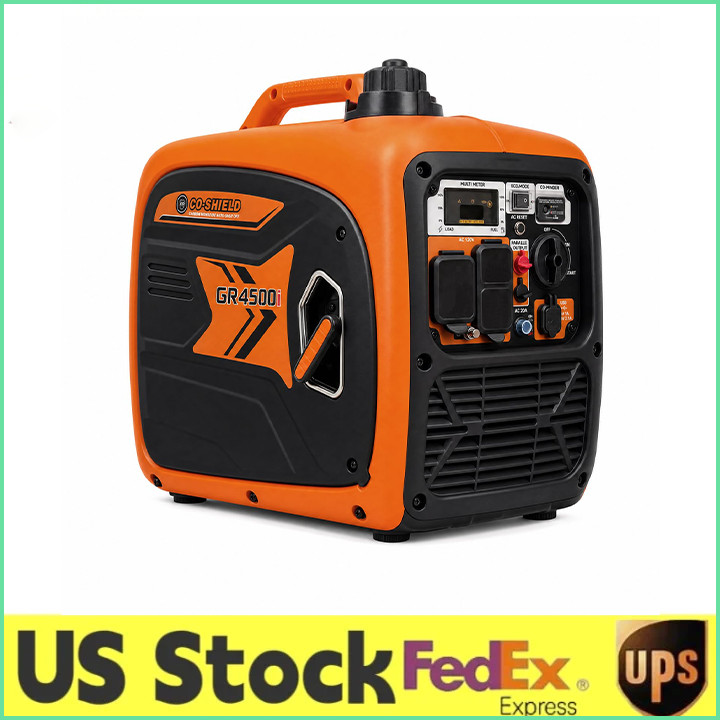 4500 W Portable Inverter Gas Powered Generator for Camping&RV W/1.59Gal Fuel Tan
