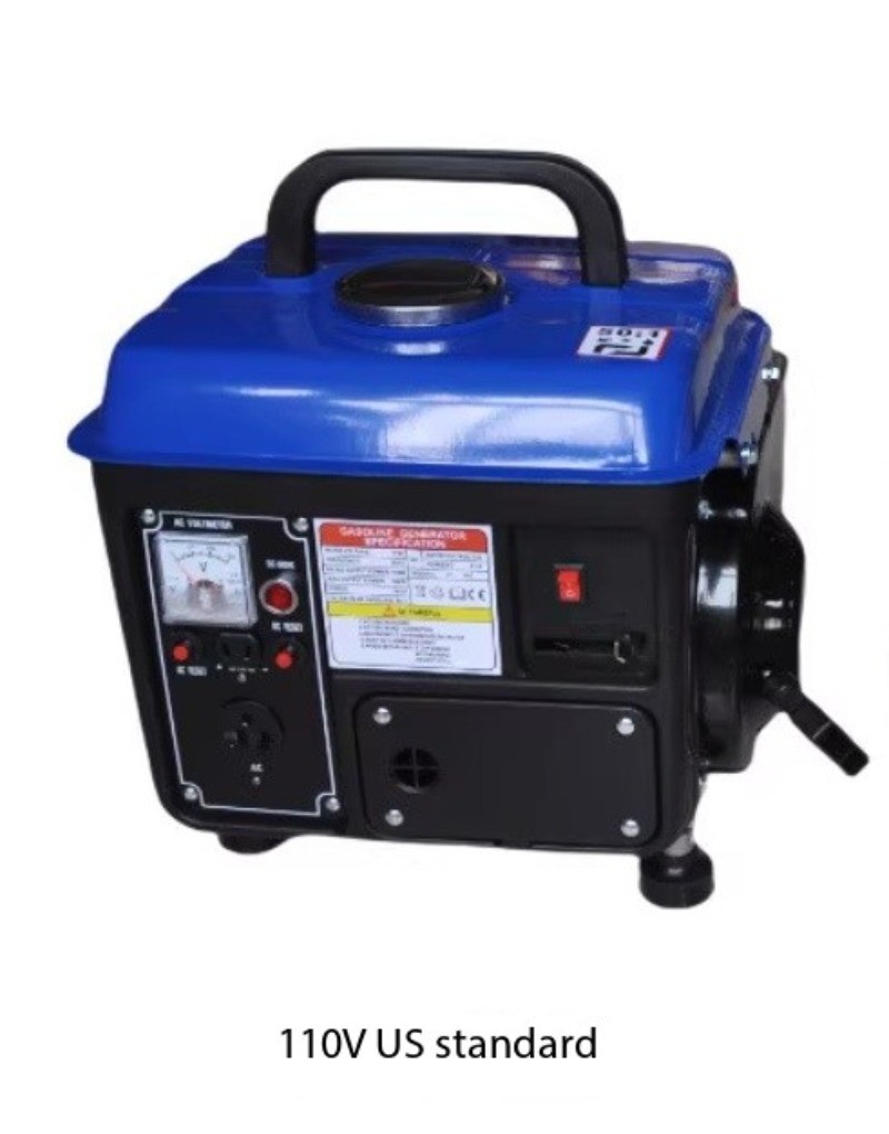 220V Small Generator Mini Gasoline Generator Portable Outdoor Power Supply