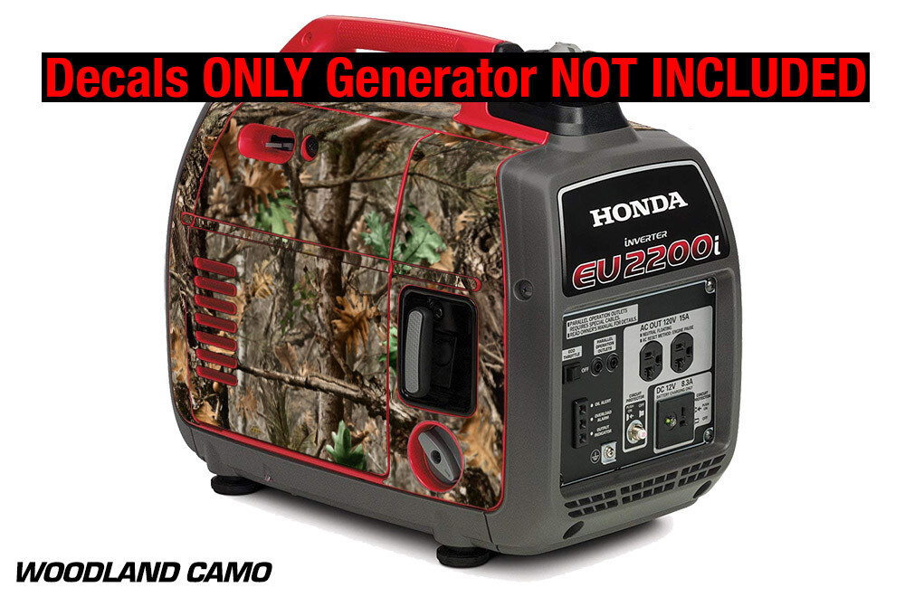 Decal Wrap For Honda EU2200i Skin Camping Generator Engine Sticker WOODLAND CAMO