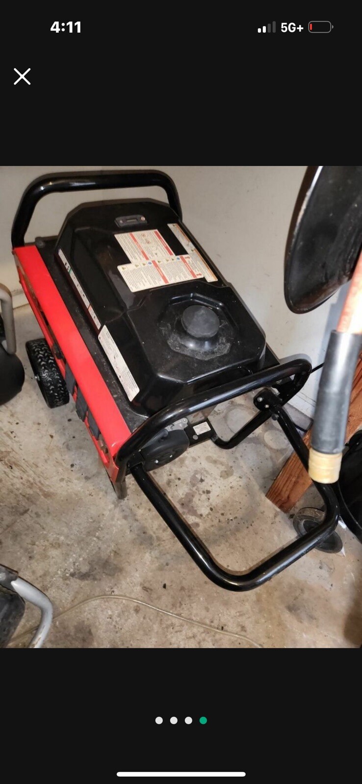 Craftsman 5000 Gas Portable Generator Used