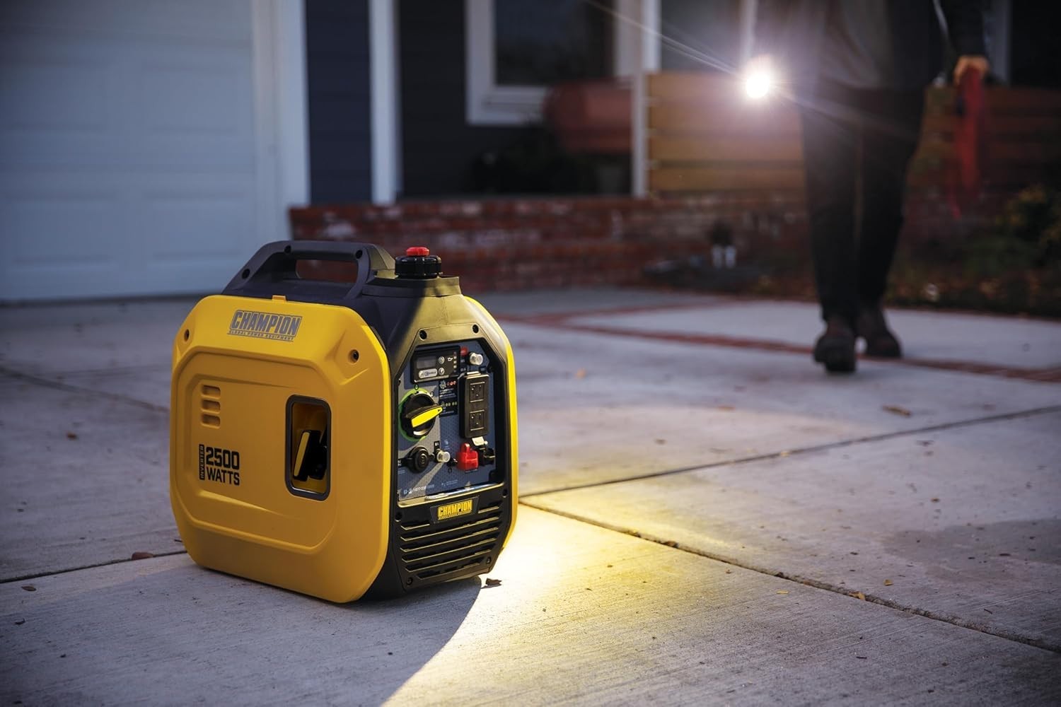 2500-Watt Dual Fuel Portable Inverter Generator with Quiet Technology and CO Shi
