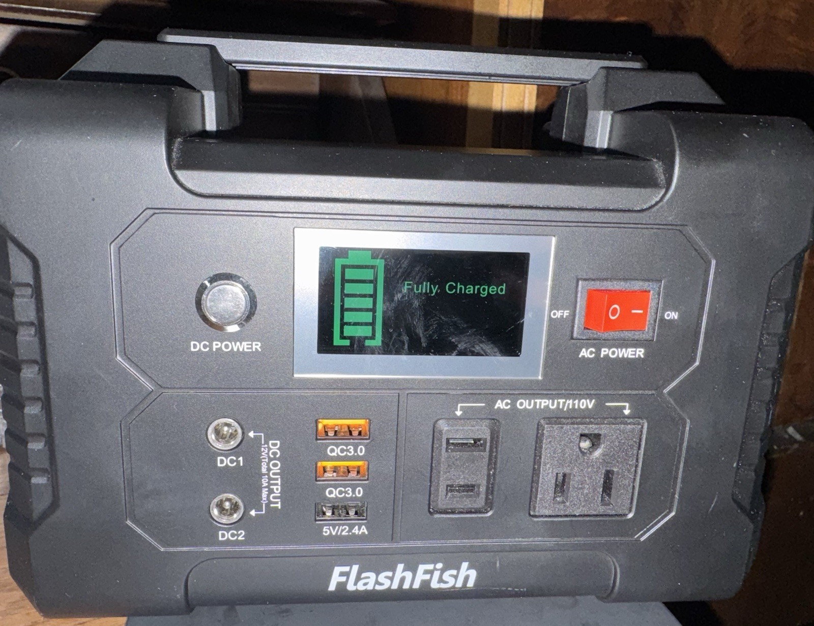 FlashFish Portable Solar Generator Lithium-Ion AC/DC/USB Multifunction