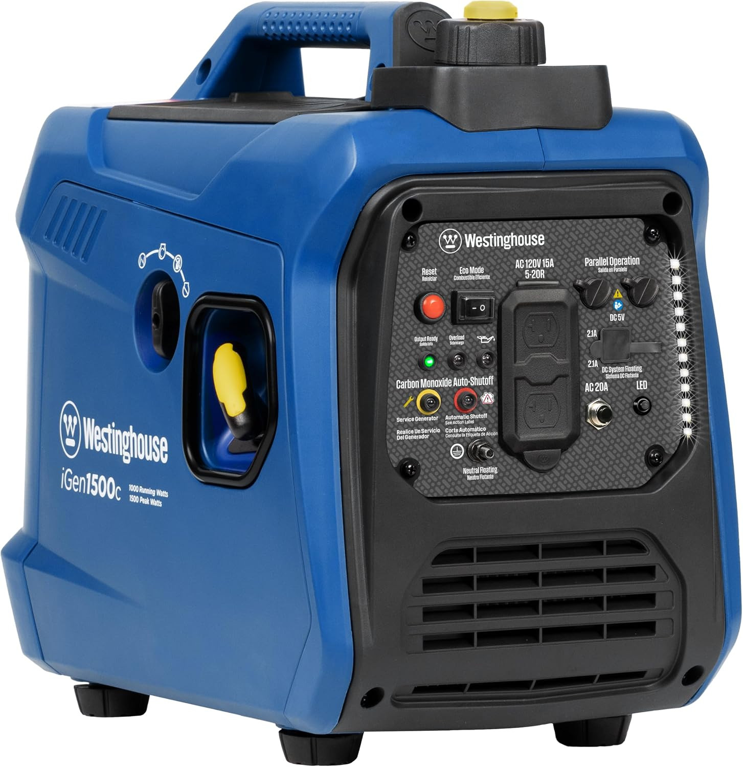 Westinghouse 1500 Peak Watt Super Quiet & Lightweight Portable Inverter Generato