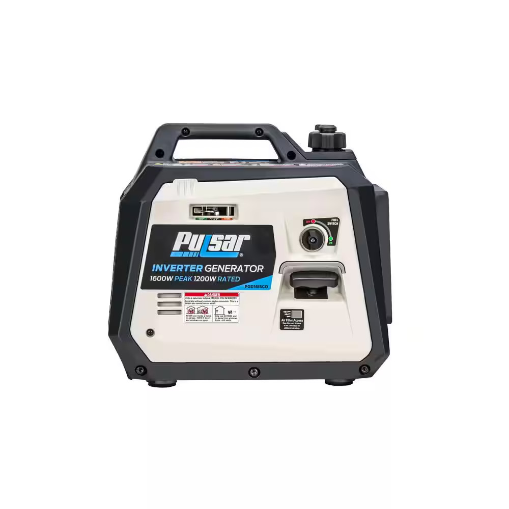 1600-Watt Recoil Start Gasoline Powered Inverter Generator with CO Alert