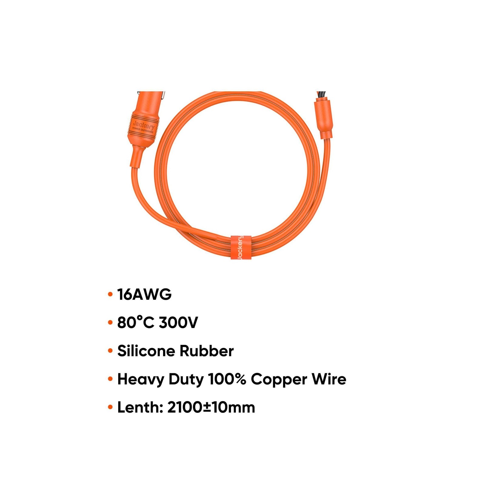 Jackery 12V Automobile Charging Cable, Cigarette Lighter Plug to Alligator Ba…