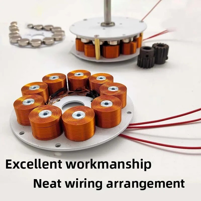 Miniature Disc-type Iron-core Generator – Low Speed – Three-phase AC Generator