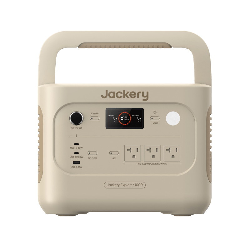 Jackery Explorer 1000 v2 1500W Power Station – Dune White