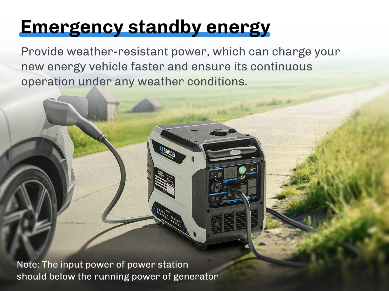 6500W Dual Fuel Inverter Generator, Remote & Electric Start, Quiet Portable