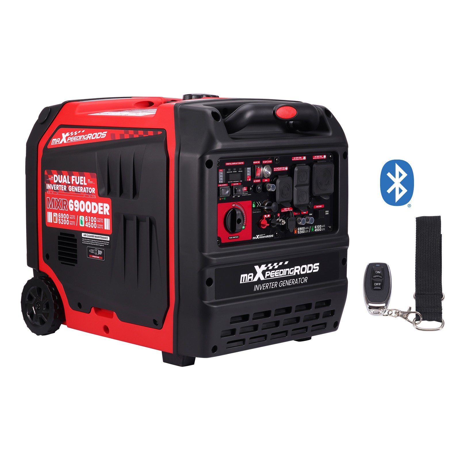 Dual Fuel (Gas/LPG) & 120/240V – 6900W Peak Power for Construction & Home Use