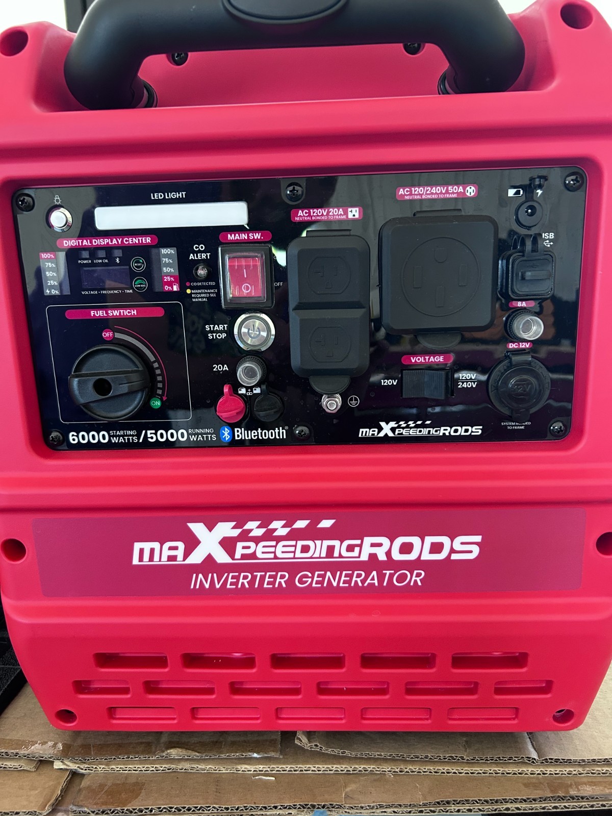 MXR6000GT 6000W Inverter Generator 120/240V 50A RV Backup Remote Start Bluetooth