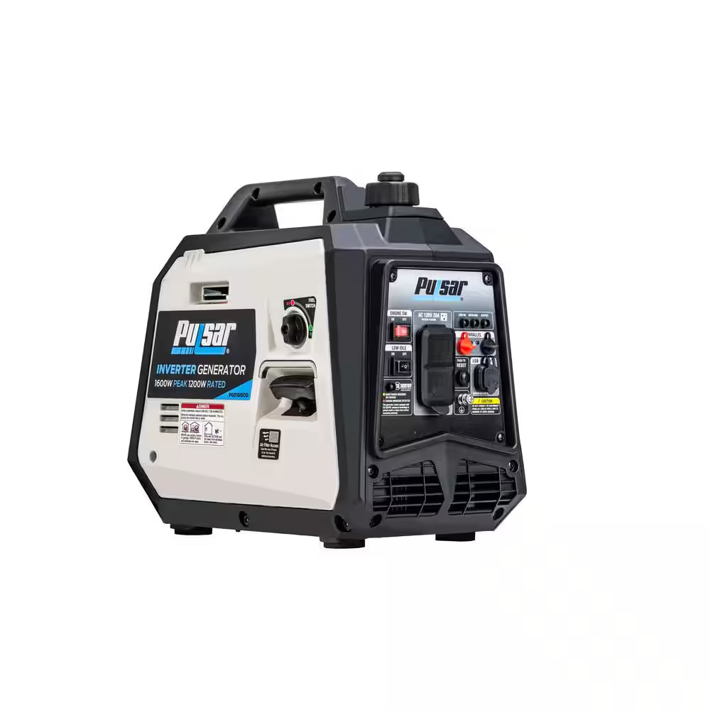 1600-Watt Recoil Start Gasoline Powered Inverter Generator with CO Alert