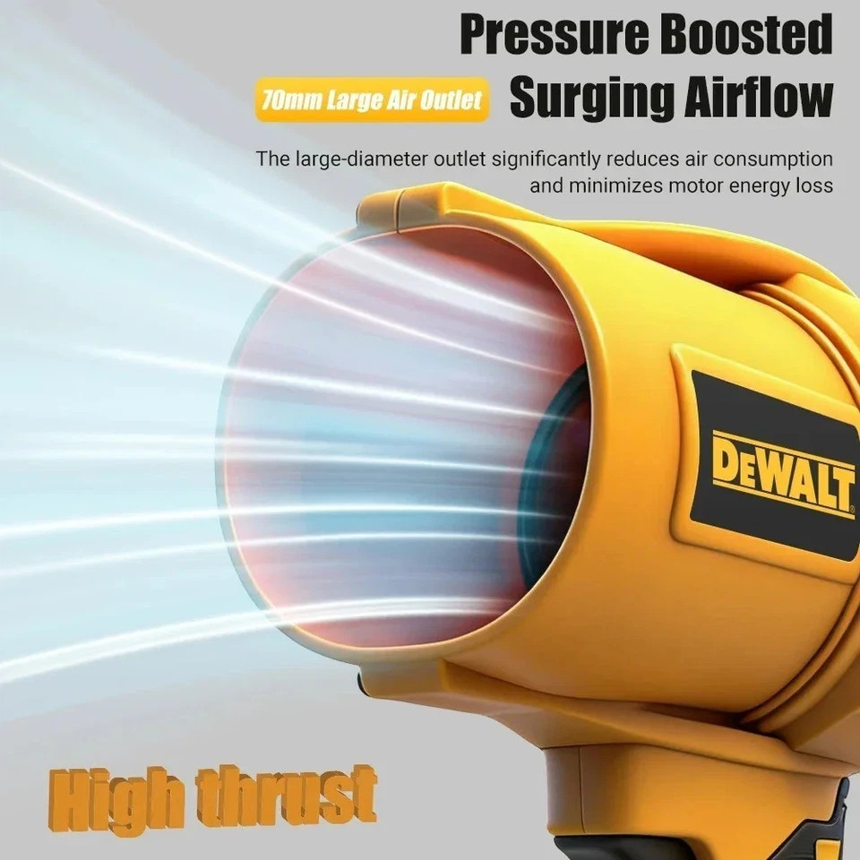 DEWALT Cordless Air Blower Brushless Turbo Fan Violent Fan 30000RPM