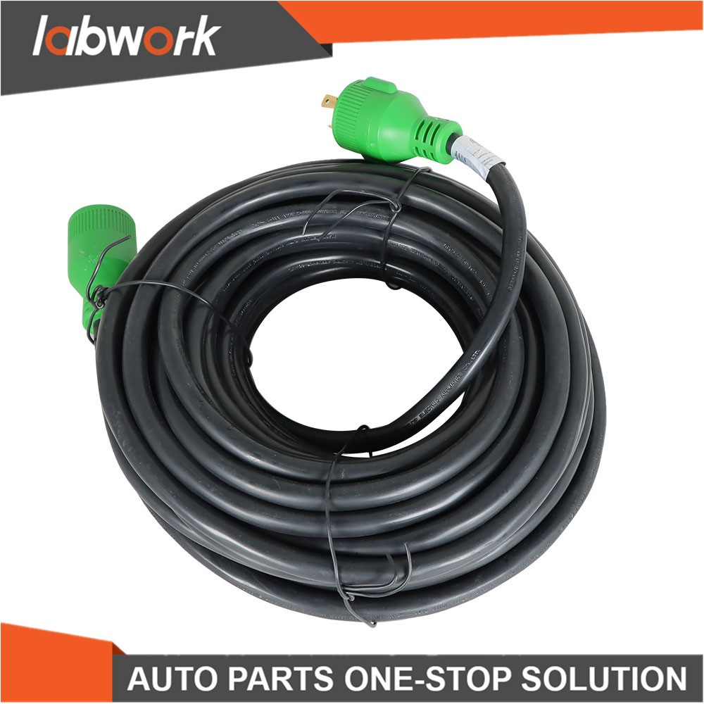 Labwork 75Ft 30Amp RV Generator Extension Cord 3 Prong Locking Power Cord