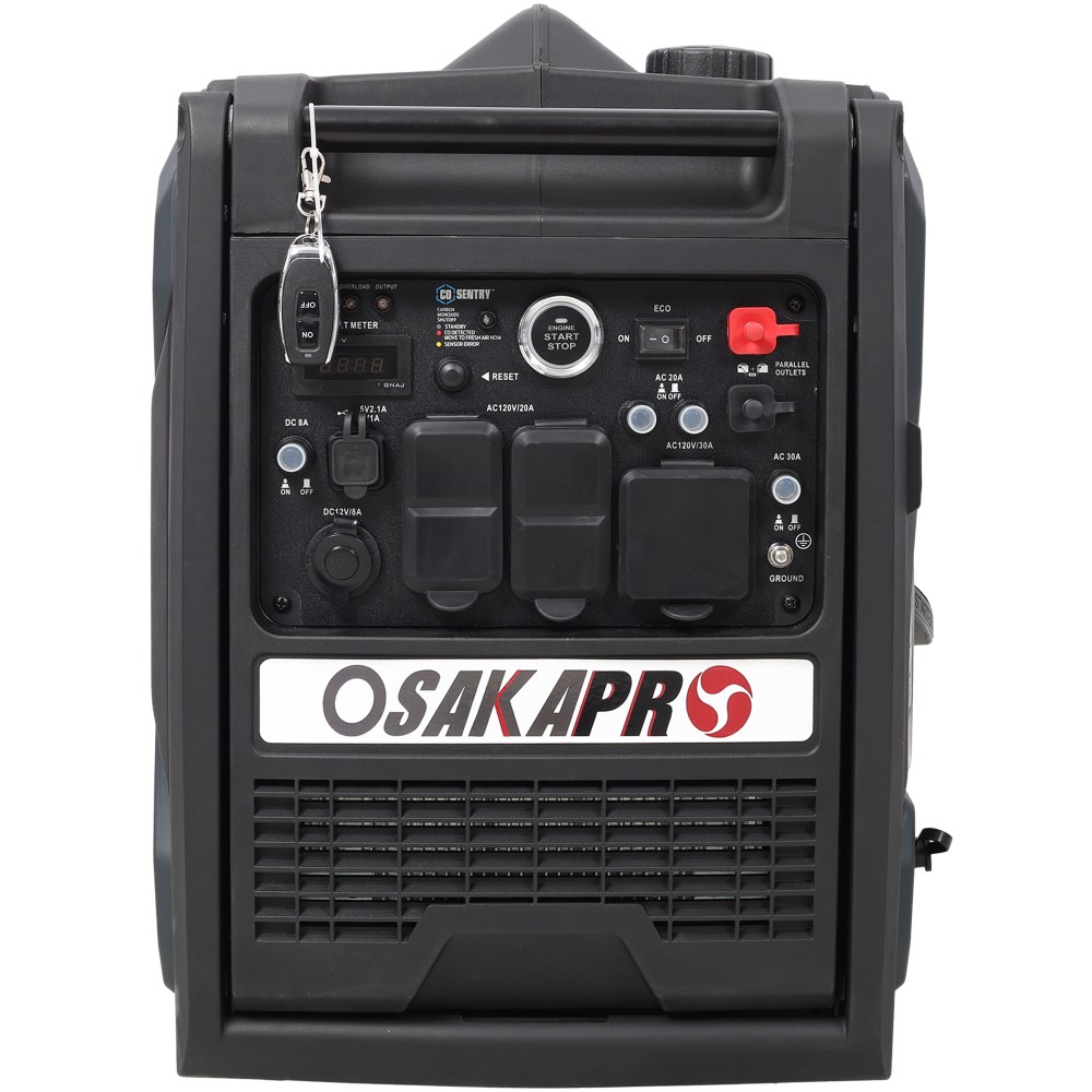5500W Dual Fuel Inverter Generator w/ Remote Start, CO Sensor & Wheels