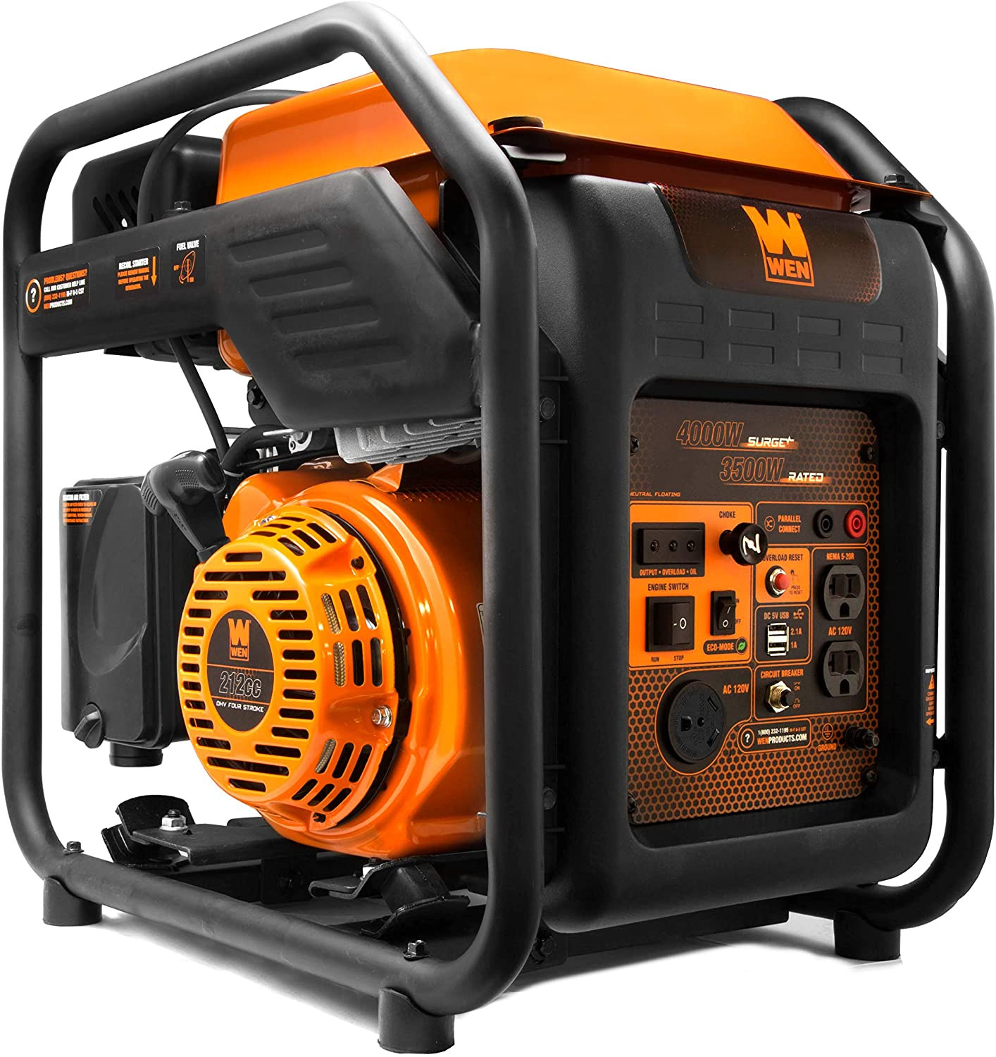 WEN Rv-Ready 4000-Watt Open Frame Inverter Generator (Gn400Im)