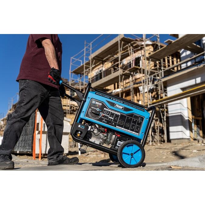 Pulsar 10,000-W Hybrid Portable Dual Fuel Gas Generator, Remote Start, CO Sensor