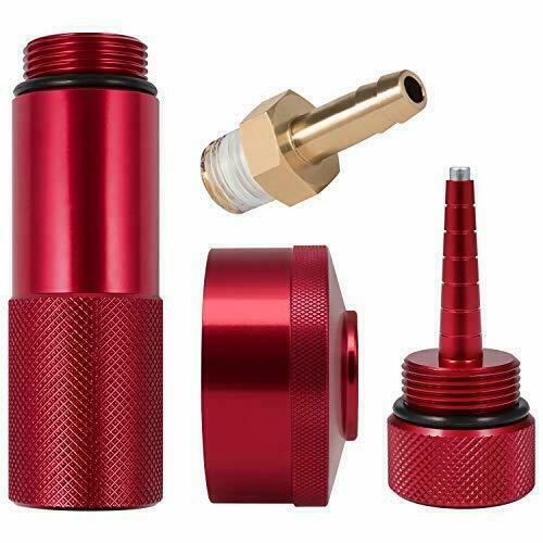 Red Generator Aluminum Extended Run Gas Cap w/ Brass Funnel For Honda EU2200i💎