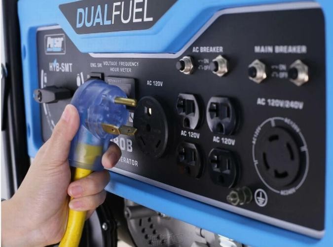 Pulsar 6580W Portable RV Ready Dual Fuel Gas Powered Generator Wheel Kit HD6580B