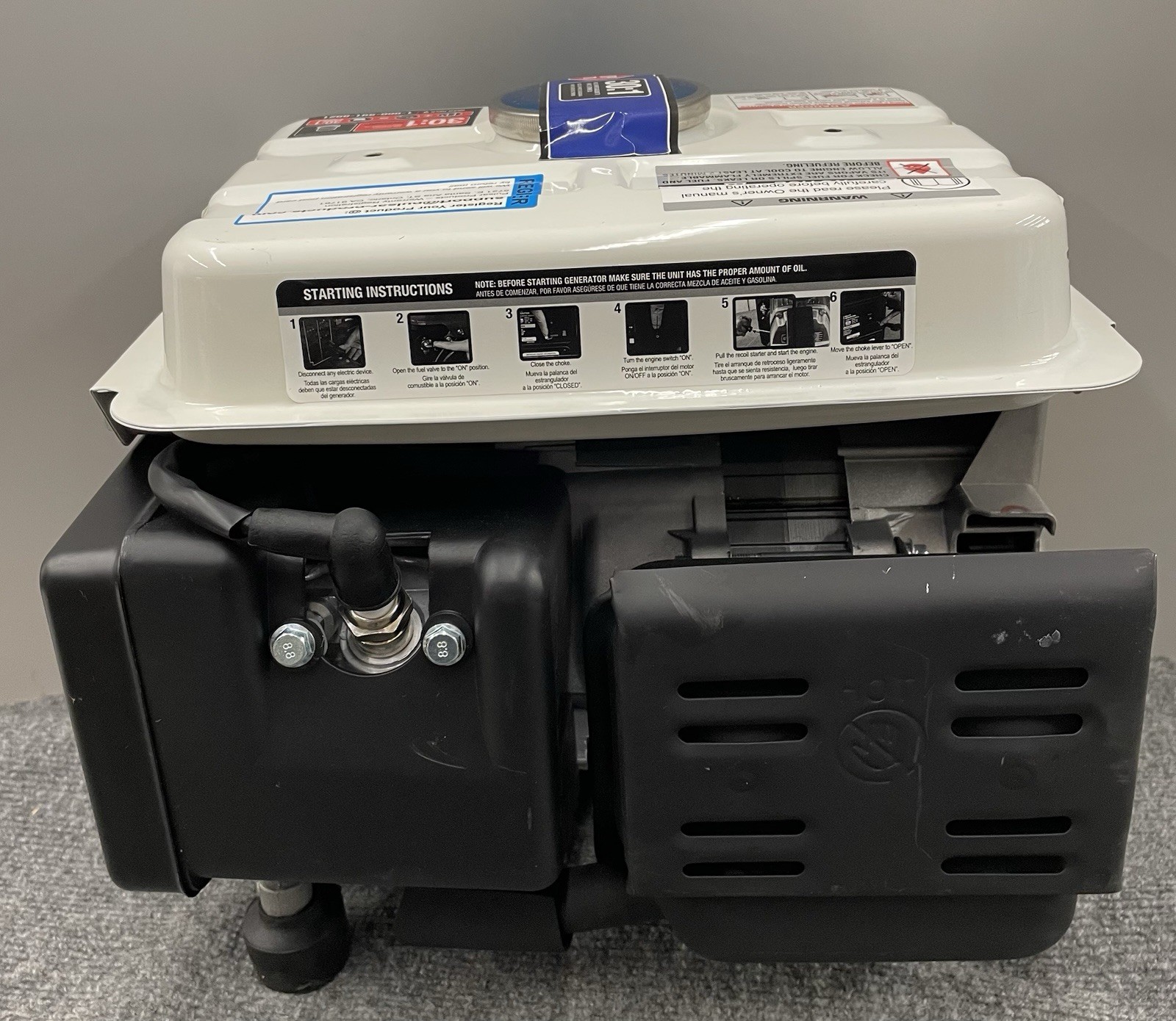 Pulsar 1,200W Carrying Handle, PG1202SA Gas-Powered Portable Generator, New/Open