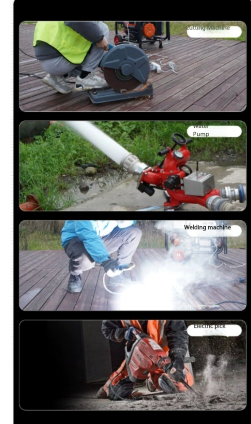 220V Single-Phase Electric Start Generator for Construction Emergencies