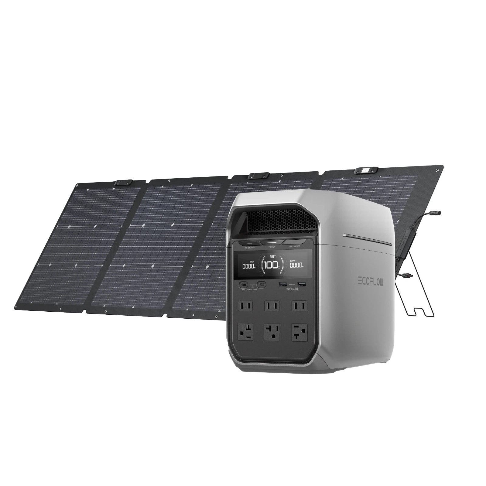 EcoFlow DELTA 3 Plus 1024Wh Portable Power Station LFP Battery+220W Solar Panel