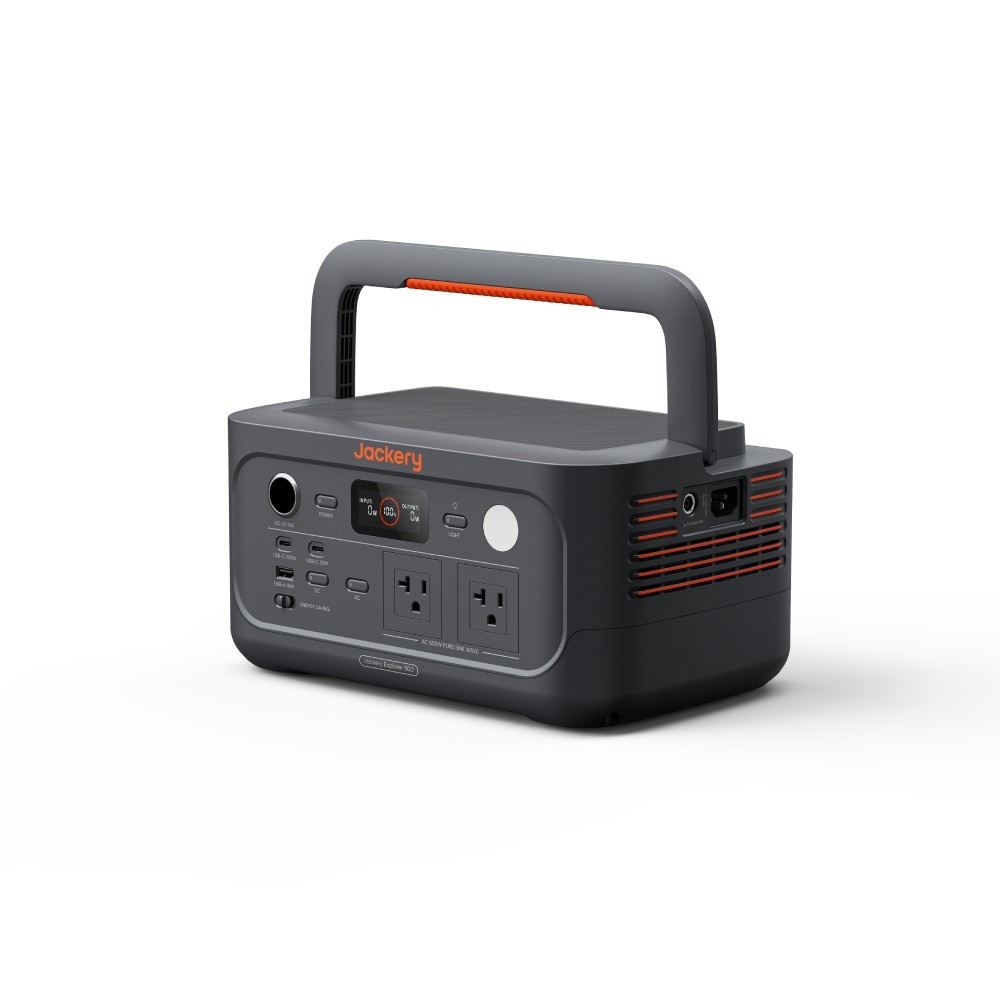 Jackery Explorer 500 Black 518Wh Lightweight Portable Home Backup Power Station