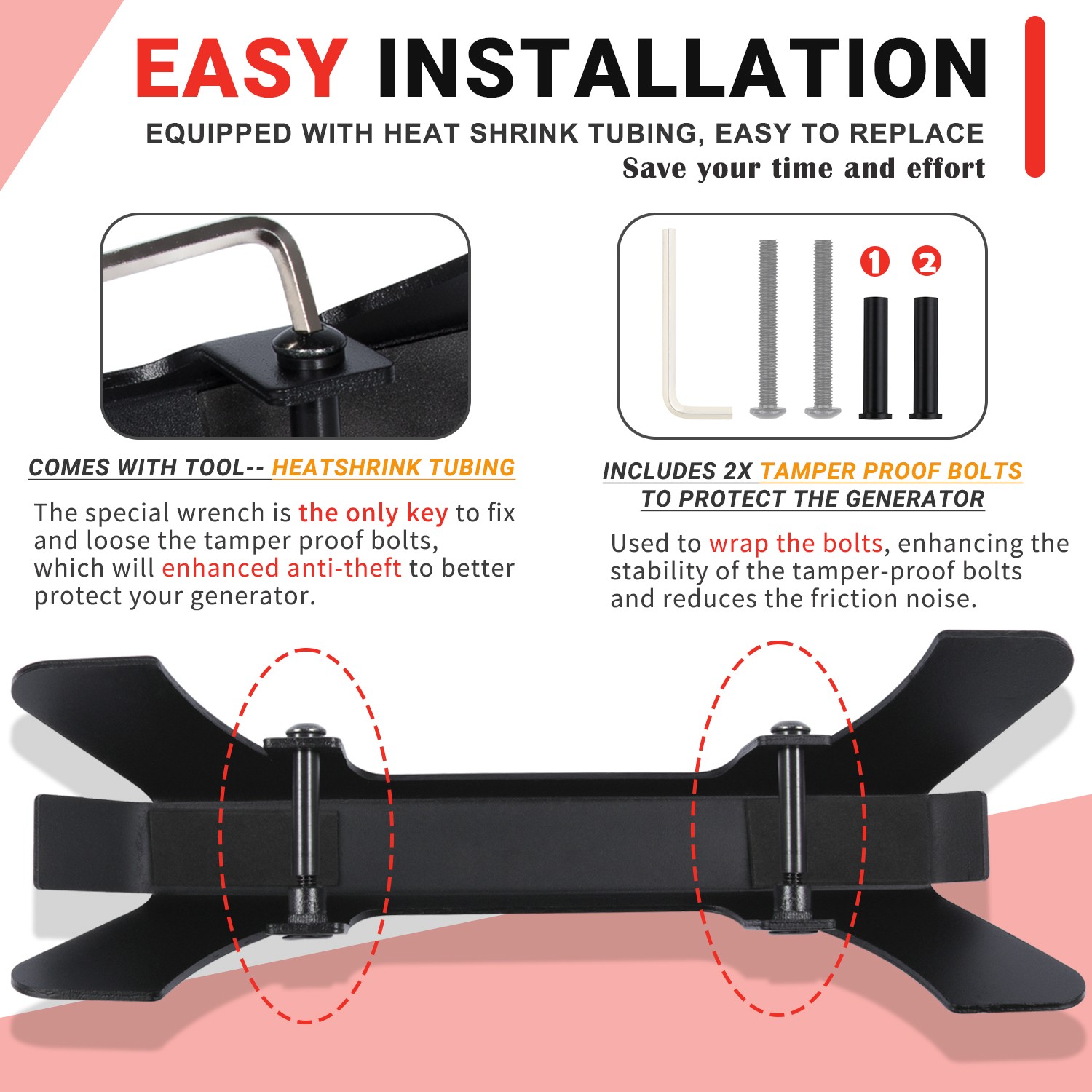 Theft Deterrent Security Bracket for Honda Generator EU22i EU2200i EU2000i