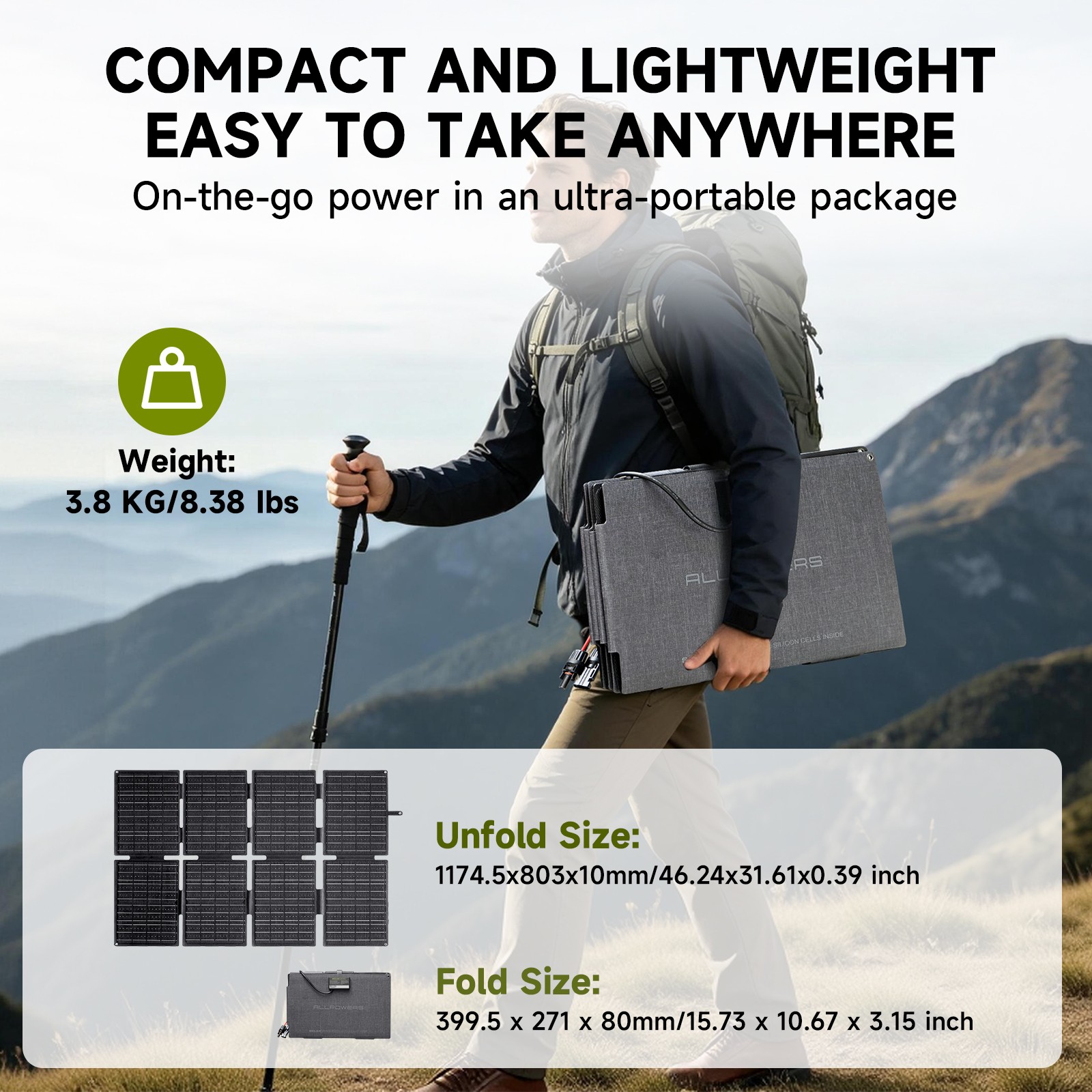 ALLPOWERS 140W SP029 Foldable Solar Panel Charger for Power Station Ourdoor Camp