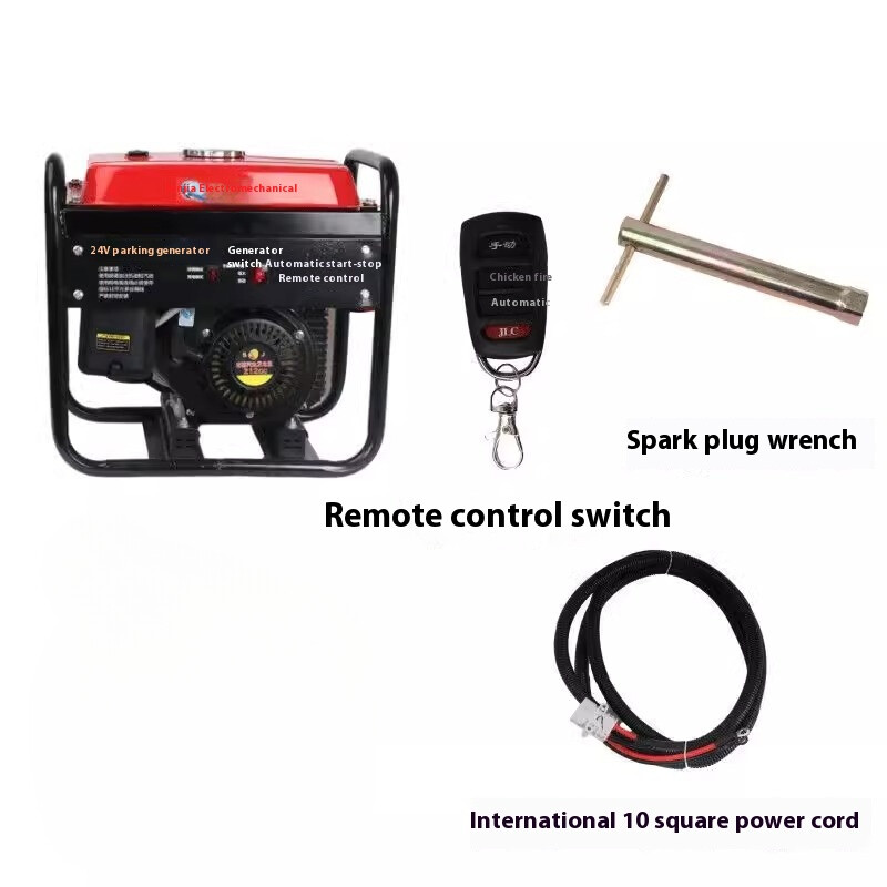 24V Small Diesel Household Parking Air Conditioner Automatic Gasoline Generator